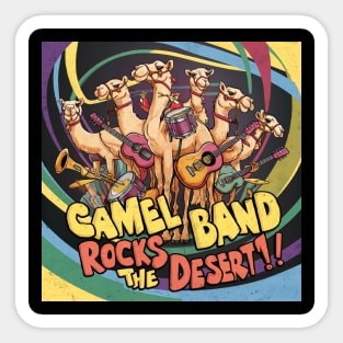 Camel Band Rocks the desert Sticker